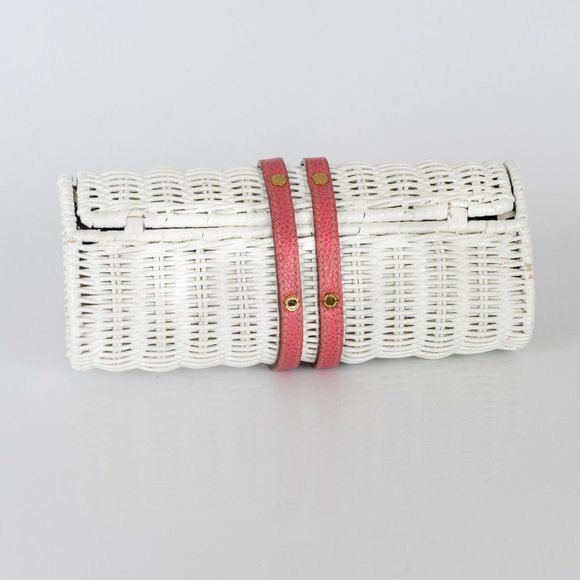 NWOT Kate Spade straw barrel clutch - Picture 6 of 6